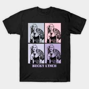 Becky Lynch Wrestling Pop Art T-Shirt